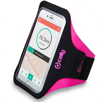 CELLY Arm Band Black, Pink Neoprene (ARMBANDXXLPK)