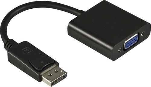 DELTACO DP-VGA7 - Video converter - DisplayPort / VGA - Black - for Apple MacBook MacBook Air MacBook Pro (DP-VGA7)