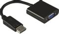 DELTACO DP-VGA7 - Video converter - DisplayPort / VGA - Black - for Apple MacBook MacBook Air MacBook Pro