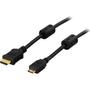 DELTACO HDMI with Ethernet cable HDMI 3m Black