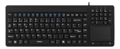 DELTACO Keyboard with touchpad, IP68, 104 keys, black (TB-502)