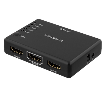 DELTACO HDMI Switch , 3 inputs to 1 output, 4K in 60Hz, 7.1, black (HDMI-7043)