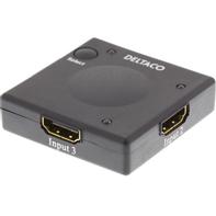 Deltaco HDMI-7002 - video/audio switch - 3 porter