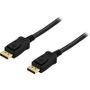 DELTACO PRIME, DisplayPort monitor cable, 20-pin male-male, 2m, black