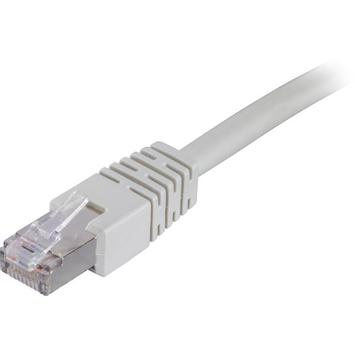 Deltaco Koblingskabel - RJ-45 (hann) til RJ-45 (hann) - 0.5 m - FTP - CAT 6 - grå (STP-60)