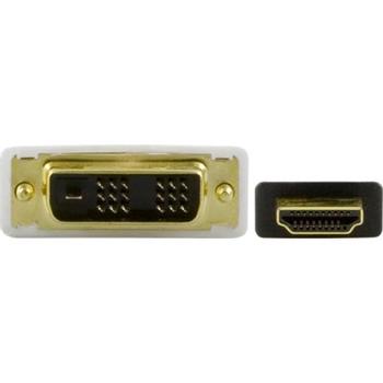 DELTACO Video cable - single link - 19-pin HDMI (male) - DVI-D (male) - 3 m (HDMI-113)