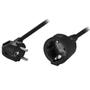 DELTACO Power CEE 7/7 (male) - Power CEE 7/4 (female) Black 10m