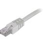 DELTACO FTP Cat6 patch cable 0.3m, gray