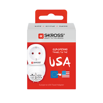 SKROSS Country Adapter, Europe to USA (1.500203-E)