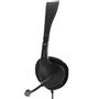 DELTACO headset, 32 Ohm, 2.5 m cable, black