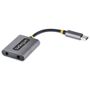 STARTECH USB-C HEADPHONE SPLITTER - USB C TO DUAL 3.5MM AUDIO ADAPTER CABL