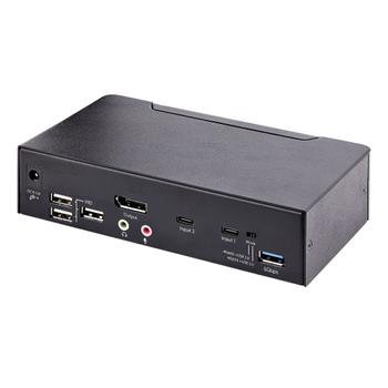 STARTECH 2 PORT USB C DP KVM SWITCH - 4K 60HZ 3.5MM AND USB AUDIO CPNT (SV231DPUCA)