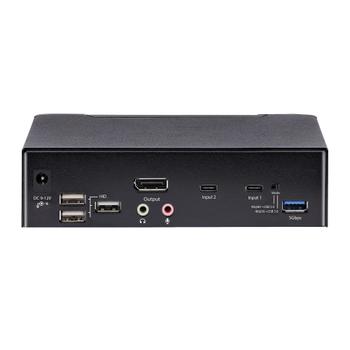 STARTECH 2 PORT USB C DP KVM SWITCH - 4K 60HZ 3.5MM AND USB AUDIO CPNT (SV231DPUCA)