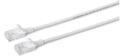 MICROCONNECT U/UTP CAT6A Slim 0.25M White