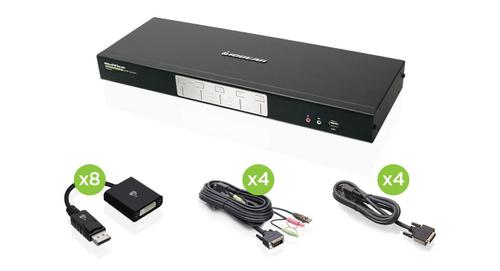 IOGEAR 4-Port Dual-Link Dual View (GCS1644DPKIT)