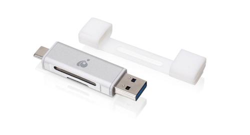 IOGEAR USB-C Duo Card Reader/ Writer (GFR3C12)