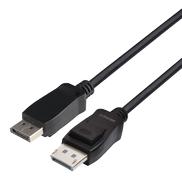 DELTACO DisplayPort cable, DP 1.4, 8K@60Hz, 2m, black