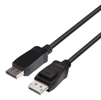 DELTACO DisplayPort cable, DP 1.4, 8K@60Hz, 3m, black (DP8K-1030-LSZH)