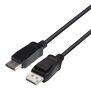 DELTACO DisplayPort cable, DP 1.4, 8K@60Hz, 1m, black (DP8K-1010-LSZH)