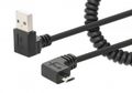 MANHATTAN MH USB Type-A Male to Type Micro-B Male, 1 m Tangle-Resistan