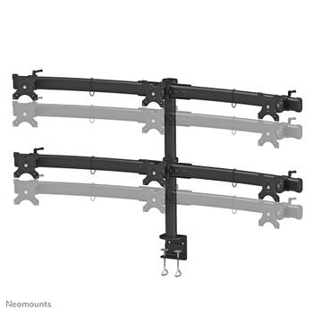 Neomounts by Newstar NEOMOUNTS FPMA-D700D6 Desk Mount Clamp for flatscreens 6x19-27in 50kg VESA 75x75/ 100x100mm tilt swivel rotatable 2 pivot (FPMA-D700D6)
