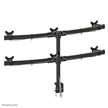 Neomounts by Newstar NEOMOUNTS FPMA-D700D6 Desk Mount Clamp for flatscreens 6x19-27in 50kg VESA 75x75/ 100x100mm tilt swivel rotatable 2 pivot (FPMA-D700D6)