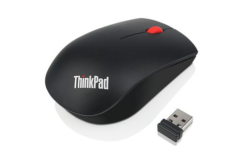 LENOVO o ThinkPad Essential Wireless Mouse - Mouse - laser - 3 buttons - wireless - 2.4 GHz - USB wireless receiver - for ThinkCentre M80s Gen 3, M80t Gen 3, M90a Gen 3, M90a Pro Gen 3, M90t Gen 3, V15 IML (4X30M56887)