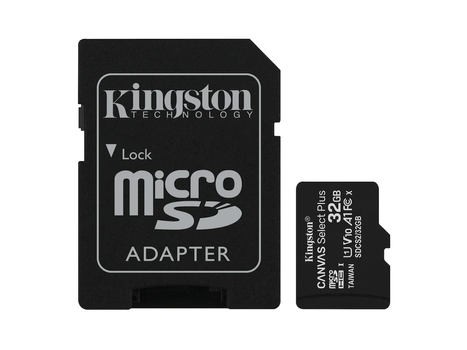 KINGSTON 32GB micSDHC 100R A1 C10 Card+ADP (SDCS2/32GB)