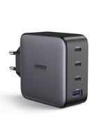 Ugreen 100W GaN hurtiglader PPS 3x USB-C, 1x USB-A, Power Delivery 3.0, Qualcomm Quick Charge 4+