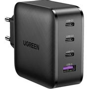 Ugreen 65W GaN hurtiglader PPS 3x USB-C, 1x USB-A, Power Delivery 3.0, Qualcomm Quick Charge 4+