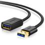 UGREEN USB-A To Female 3.0 Extension Cable Black 1m