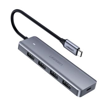 UGREEN 4-in-1 USB C Hub USB hub - USB 3.2 - 4 ports - Sølv (70336)