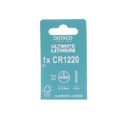 DELTACO Ultimate Lithium, 3V, CR1220 button cell, 1-pk