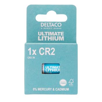 DELTACO Ultimate Lithium batterie, 3V, CR2, 1-pack (ULT-CR2-1P)