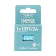 DELTACO Ultimate Lithium, 3V, CR123A, 1-pk