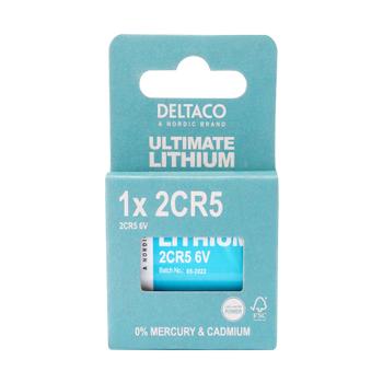 Deltaco Ultimate Lithium, 6V, 2CR5, 1-pk (ULT-2CR5-1P)