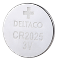 DELTACO Ultimate Lithium batterie, 3V, CR2025 button cell, 10-pack