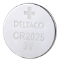 DELTACO Ultimate Lithium batterie, 3V, CR2025 button cell, 10-pack