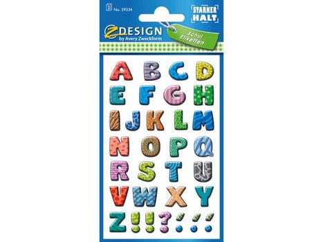 Z-Design Etikett AVERY dekor bokstaver (3) (59334)