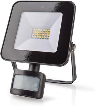 NEDIS SmartLife Flombelysning med bevegelsessensor (sort) Det smarte utendørs WiFi-LED-flomlyset (20 watt) med bevegelsessensor (WIFILOFS20FBK)