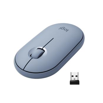 LOGITECH PEBBLE M350 WIRELESS MOUSE BLUE GREY WRLS (910-005719)