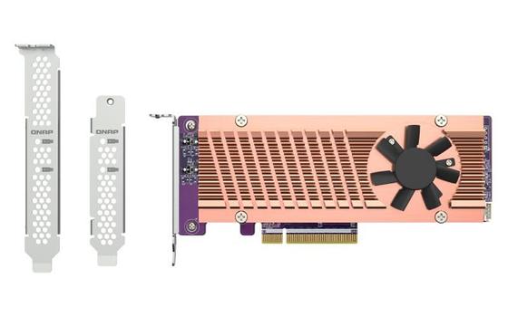 QNAP QM2-2P-384A 2x M.2 diskkontroller - PCIe 3.0 x8 (QM2-2P-384A)