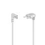 HAMA Power Cable Angled Euro Plug White 5.0m - LAGERSALG 1 stk på lager i Oslo