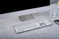 CHERRY KW 9100 Slim for MAC Wireless Keyboard, Silver/ White (JK-9110PN-1)