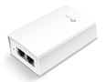 TP-LINK 48V Passive PoE Injector Adapter PORT: 1   Gigabit PoE Port,  1   Gigabit Non-PoE Port SPEC: Data and Power Carried over The Same Cable,  48 V Power Input,  24 W PoE Power,  Plastic Case (TL-POE4824G)