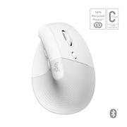 Logitech Lift for Mac - vertikal mus - Bluetooth - elfenbenshvit