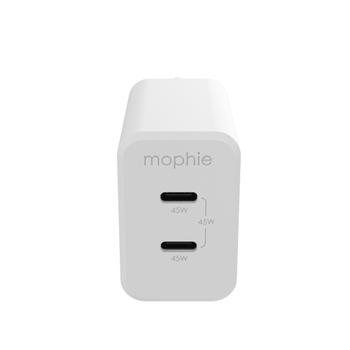 MOPHIE WALL ADAPTER DUAL USB-C PD 45W GAN WHITE ACCS (409909299)