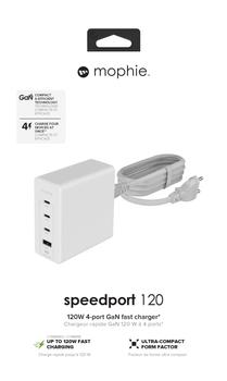 MOPHIE WALL ADAPTER HUB PD 2XUSB-C 1XUSB-A 120W GAN WHITE ACCS (409909309)