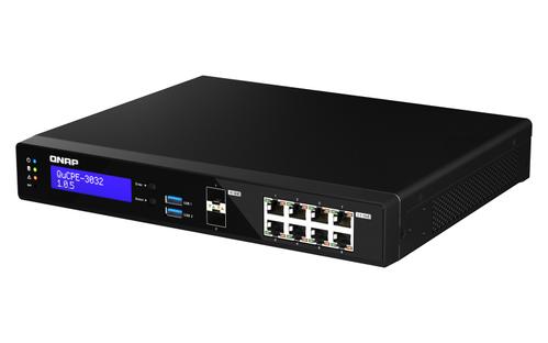 QNAP QuCPE-3032-C3558R-8G Intel Atom C3558R 8x2.5GbE RJ45 ports and 2x10GbE SFP+ ports 2xM.2 2280 NVMe slot 60W PS units (QUCPE-3032-C3558R-8G)