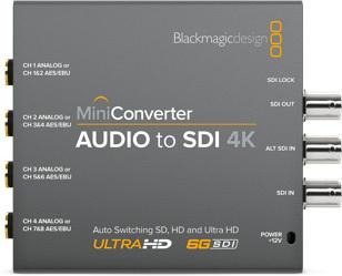 BLACKMAGIC Mini Converter Audio to SDI 4K (CONVMCAUDS4K)